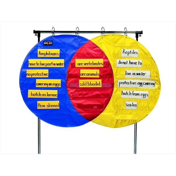 School Smart School Smart 085139 Venn Diagram Pocket Chart 85139